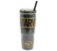 STOR Reusable Coffee Tumbler with Straw and Lid 860ml, Double Wall Insulated Travel Mug with Handle, BPA Free Plastic Cup for Hot and Cold Drinks
