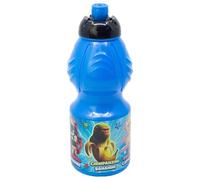 STOR Reusable Kids Water Bottle Pokémon 400ml Plastic with Anti-Drip Cap and Non-Slip Band BPA Free for Children