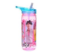 Stor Saja Boys K-pop Demon Hunters 580ml Kids Water Bottle with Flip Lid - Leakproof, BPA-Free, Licensed Design, Durable Reusable Drinking Bottle for School & Trave - K Pop Demon Hunters