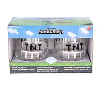Stor Set of 2 Minecraft Unique Standard Glasses 510ml