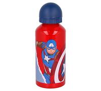 Stor Small Aluminium Bottle 400 ML Avengers Comic Heroes, Multicoloured