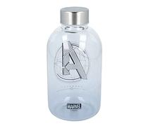 Stor Small Glass Bottle 620 ml Marvel Black, Medium