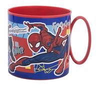 STOR Spiderman 13 oz Reusable Plastic Microwave Cup for Kids