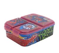 Stor 83520 SANDWICHERA Multiple Spiderman Moving Target Lunch Box, Plastic
