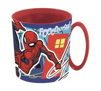 STOR Spiderman 13 oz Reusable Plastic Microwave Cup for Kids