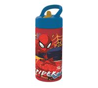 Stor S.L. Sports Water Bottle Spiderman with Straw & Built-in Handle 14oz