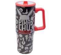 Stor Stainless Steel Tumbler Pokémon 920ml with Handle, Lid and Spill-Proof Spout Reusable