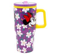 Stor Steel Tumbler with Handle and Lid Minnie Mouse 640ml - Double Wall with Anti-Spill Spout Reusable for Kids