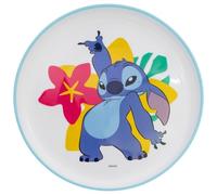 STOR Stitch Kids Plate 960ml Plastic Non-Slip Base Microwave Safe BPA Free Reusable Children Dinnerware