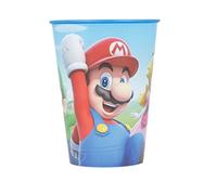 Stor Super Mario 260ml Reusable Plastic Kids Cup - Multicolored Cup for Children - Nintendo Switch Game Fans - Perfect for Every Occasion - European Style