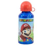 Stor Super Mario 400ml, Kids Aluminum Water Bottle-Multicolored Cup for Children -BPA-free - Nintendo Switch Games Fans- Reusable, Plastic, Perfect for Every Occasion