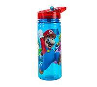 Stor Super Mario 580ml Water Bottle for Kids, School Drinks Bottle Made of Durable Tritan BPA Free