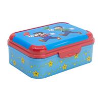 STOR Super Mario Bros Kids Lunch Box 1423ml - Durable Plastic Sandwich Container BPA Free with Decorated Lid for School and Trips