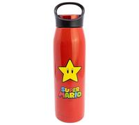 STOR Super Mario Bros Stainless Steel Water Bottle 665ml with Leak-Proof Screw Cap and Carry Handle for Everyday Hydration