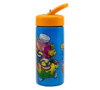 Stor Superthings 410ml Sports Water Bottle with Straw and Built-in Handle