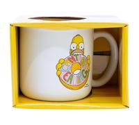 STOR The Simpsons Ceramic Mug 400ml - Breakfast Coffee Cup with Original Design - Microwave and Dishwasher Safe - Perfect for Coffee, Tea and Hot Chocolate