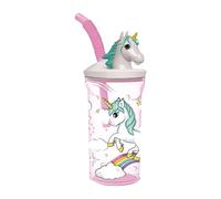 Stor Unicorn Rainbow 3d Figurine Glass 360ml