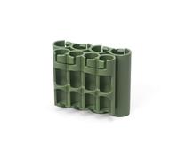 Storacell AA + AAA Combo Battery Storage Caddy, Military Green, Holds 4 AA + 4 AAA Batteries (Not Included), The Original Battery Caddy, Made in The USA