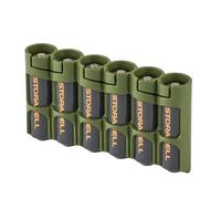 Storacell AA Battery Storage Caddy, Military Green, Holds 6 AA Batteries (Not Included), The Original Battery Caddy, Made in The USA