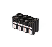Storacell by Powerpax CR123 Battery Caddy, Black, Holds 8 Batteries