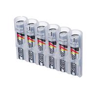 Storacell by Powerpax SlimLine AAA 6-Pack Battery Caddy, Clear Color: Clear Consumer Portable Electronics/Gadgets