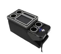 Storage Armrest Box For Hyundai For Grand For Starex Business Car Mobile Row Front Railing Box Set Armrest Central Store Car Arm Rest(D black Wireless)