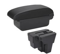 Storage Armrest Box For Kia For Rio For Stonic 2015 2016 2017 2018 2019 2020 2021 2022 Armrest Cerato Europe South Retrofit Parts Storage Box Car Arm Rest(C Black white NO USB)