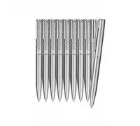 Storage Bag 10Pcs Metal Ballpoint Pen Twist Action Ballpoint Pen Business Signing Smooth To Write For Hotel Reception Office Blue Writing
