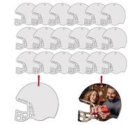 Storage Bag 20Pcs Sublimation Helmet Ornaments Personalized Pendant Heat Transfer Pendants Accessory Stylish Jewelry Ornament