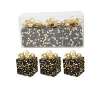 Storage Bag 2pcs Gift Boxes Christmas Ornaments Foam Present Box Christmas Tree Hanging Pendant 2024 New Year Party Decoration Hanging Ornament