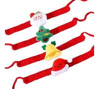 Storage Bag 4pack Christmas Pet Scarf Winter Scarve Luckyly Make Up Clothing Pet Neckerchief Winter Accessory Warm Neck Scarf