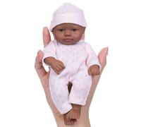 Storage Bag 7inch Soft Vinyls Miniature Baby Dolls Life Like Reborns Toy Figure Easy Carrying For Everyday Comforting Parenting Game Collectible Baby Dolls