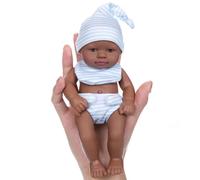 Storage Bag 7inch Soft Vinyls Miniature Baby Dolls Life Like Reborns Toy Figure Easy Carrying For Everyday Comforting Parenting Game Collectible Baby Dolls