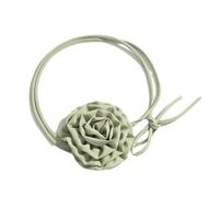 Storage Bag Adjustable Floral Necklace Flower Pendant Chain Handmade Rose Blossom Neckchain Choker Stylish Friend Gift Irregular Pendant Neckchain