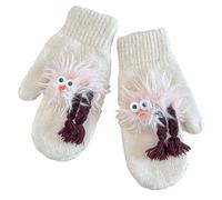 Storage Bag Adorkable Thicken Mitten With Braids Knit Gloves Protect From The Cold Cartoon Clown Unisex Full Finger Glove Thick Gloves For Cold Weather