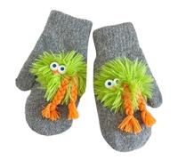 Storage Bag Adorkable Thicken Mitten With Braids Knit Gloves Protect From The Cold Cartoon Clown Unisex Full Finger Glove Thick Gloves For Cold Weather