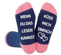 Storage Bag Anniversary Middle Calf Cotton Socks With Nonslip German Letter For Couple Funny Sayings Kiss Novelty Antiskid Socks Nonslip For Men Women