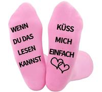 Storage Bag Anniversary Middle Calf Cotton Socks With Nonslip German Letter For Couple Funny Sayings Kiss Novelty Antiskid Socks Nonslip For Men Women
