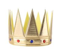 Storage Bag Antique King Crown Gold Prince Diadems Tiaras Royal King Costume Hair Accessories For Halloween Cosplay Birthday Wedding Royal Costume