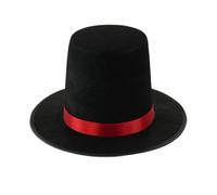 Storage Bag Black Satins Belt Tall Hat For Halloween Party Theatrical Performances Adult And Children Cosplay Costume Accessory Hat Vampires Top