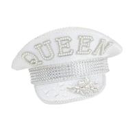 Storage Bag Bride Captain Hat Crystal Bridal Hat For Bachelorette Party Cocktail Parties Vacation Sparkly Crystal For Comedian Party Accessory Caps