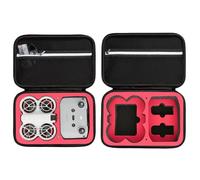 Storage Bag Carrying Case for DJI Neo Fly More Combo Accessories, EVA Travel Bag Handbag Anti-Scratch Anti-Drop Protective Case Compatible for Remote Controller, Charging Hub,Two-Batter (red+Black)