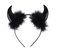 Storage Bag Cartoon Animal Headbands Black Cool Hair Hoop Animal Cosplay Hairband For Kids Stage Hair Accessories Devil Horn Headband