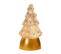 Storage Bag Christmas Tree Night Lamp Atmosphere Light Desktop Crystal Decoration LED Light Up Ornament Tree Shaped Home Decor Holiday Party Supplies