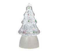 Storage Bag Christmas Tree Night Lamp Atmosphere Light Desktop Crystal Decoration LED Light Up Ornament Tree Shaped Home Decor Holiday Party Supplies