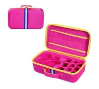 Storage Bag Compatible with LittleTikes Story Dream Machine Books Starter Set, Kids Toys Travel Carry Case for Storytime Books Audio Play Characters (Pink, Storage Bag L: 15.35*8.86*6.1in)