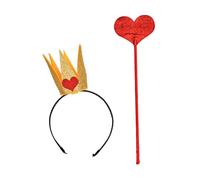 Storage Bag Crowns Blingbling Headband Heart Headwear Wand Photo Props Christmas Party Headwear Cosplay Accessories Festive Party Accessory