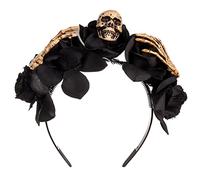 Storage Bag Day Of The Dead Headband Skull Headband Rose Flower Crown For Girls Halloween Tiaras And Crowns Crown Halloween Tiaras And Crowns