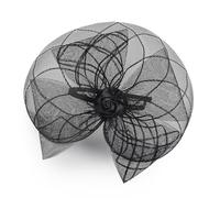 Storage Bag Elegant 1920s Rosette Gauze Fascinator Headband With Mesh Veil For Cosplay Evening Even Wedding Bridal Hair Jewelry