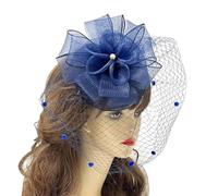 Storage Bag Elegant Black Fascinator Hat With Net Flower And Hair Clip Headpieces Unique Hair Accessories For Women Girls Roaring Twenties Costume
